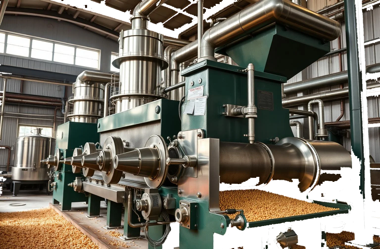 Modern tahıl ve bakliyat işleme tesisi için endüstriyel değirmen makinesi